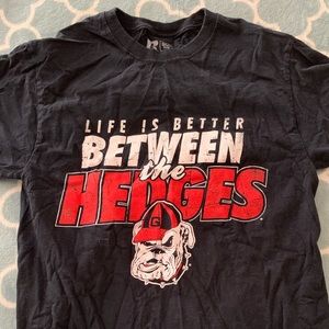 Black Georgia bulldogs T-shirt